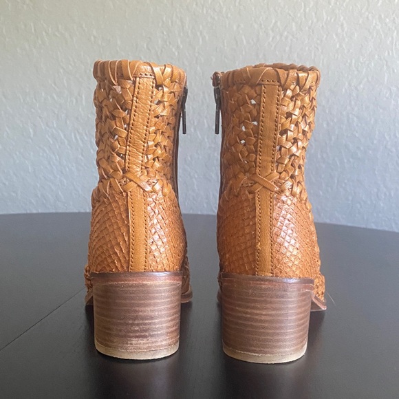 Free People Woven Tan Ankle Boots - Picture 5 of 7
